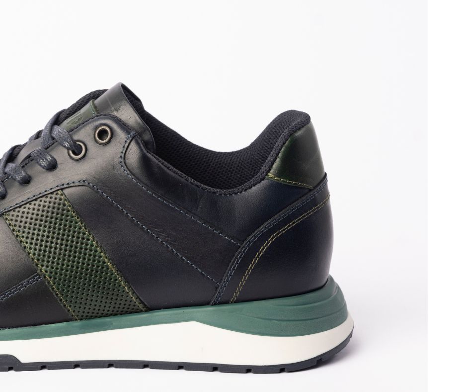 Tenis Zafiro Azul, 100% Cuero