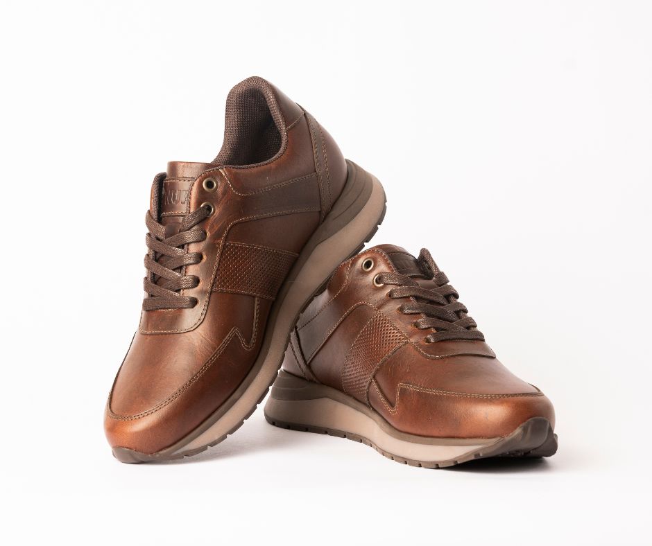 Tenis Zafiro Cafe, 100% Cuero