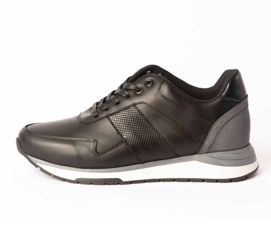 Tenis Zafiro Negro, 100% Cuero – Kupic Tenis Zafiro Negro, 100% Cuero – Kupic