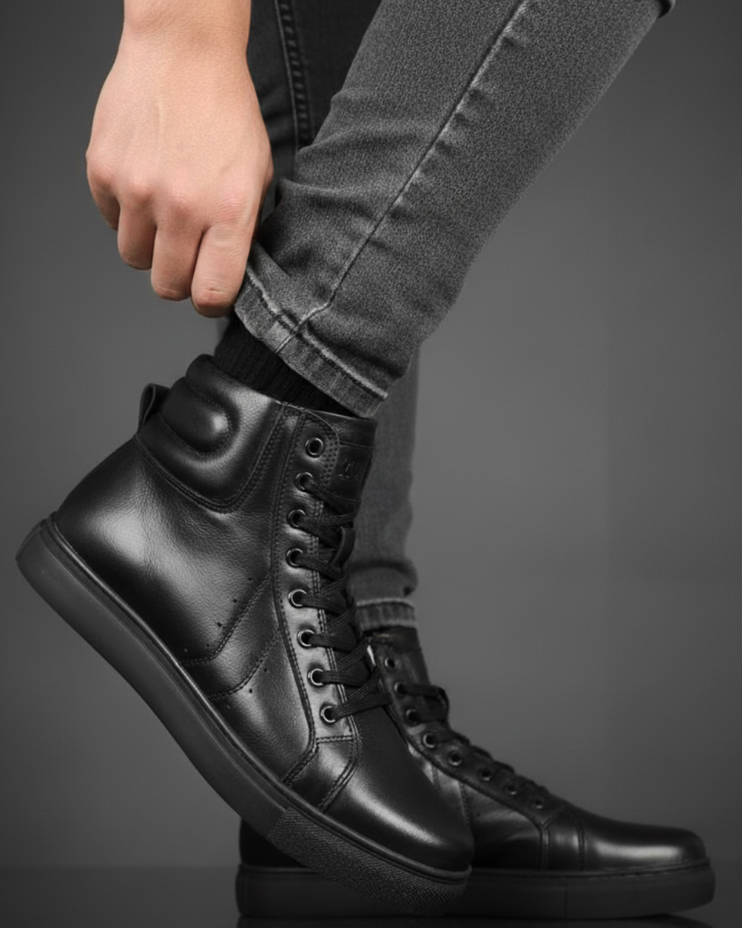 Tenis Berlin Negro, 100% Cuero