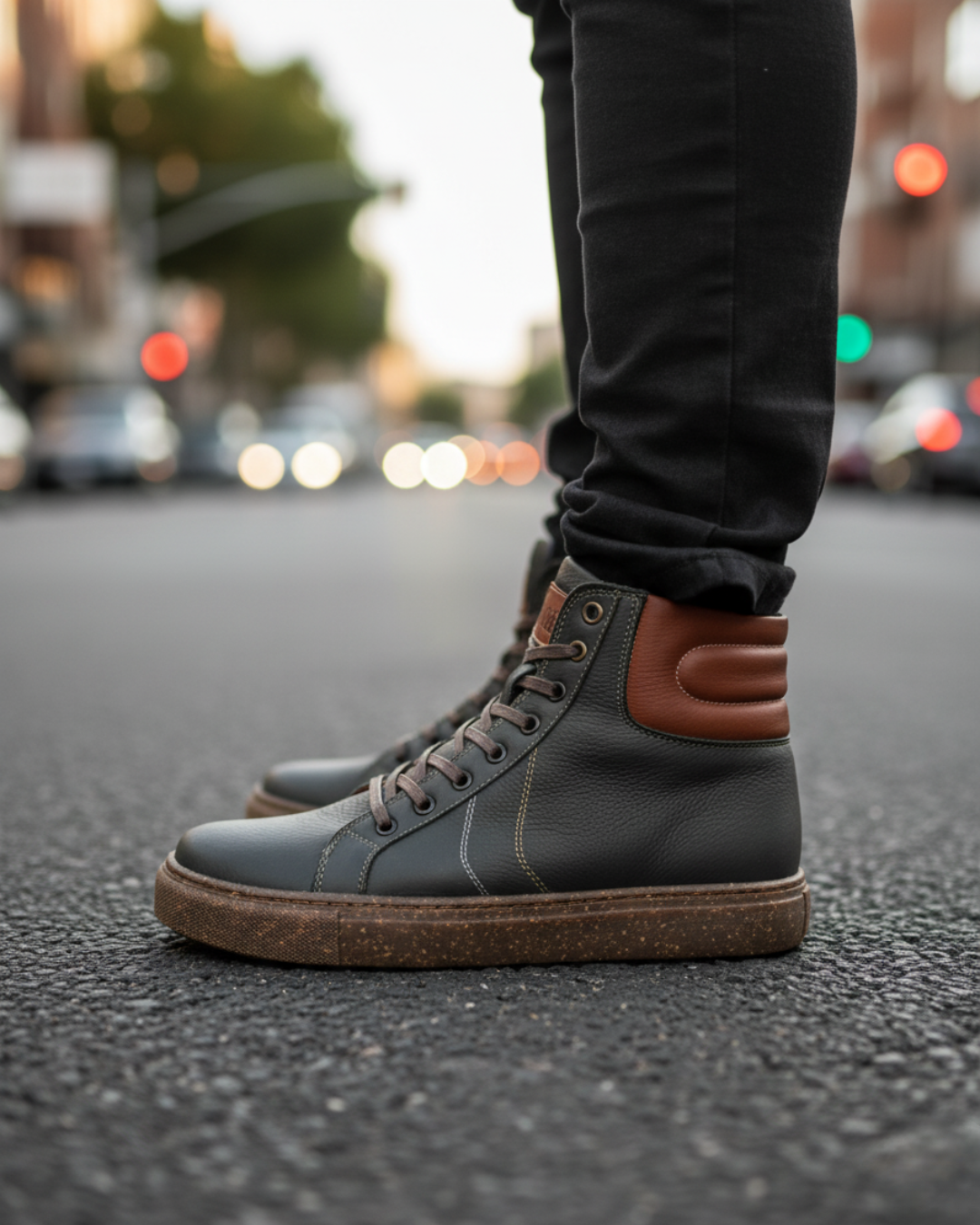 Tenis Condor Verdes, 100% Cuero