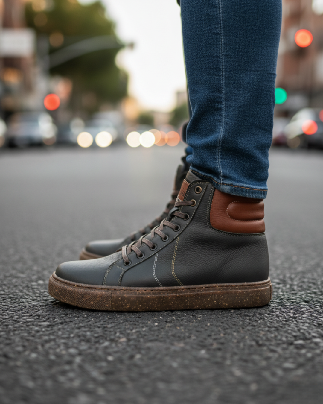 Tenis Condor Verdes, 100% Cuero