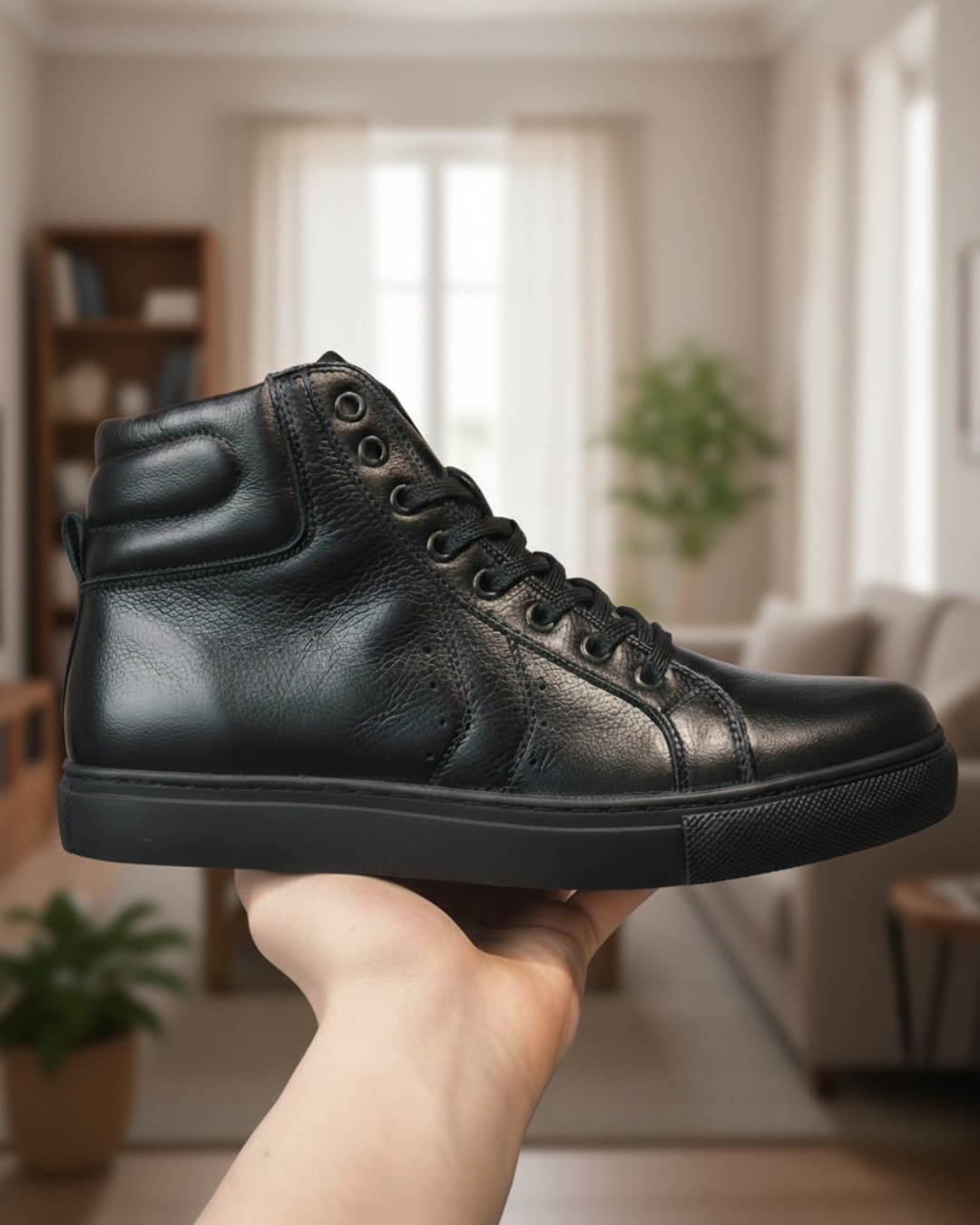 Tenis Berlin Negro, 100% Cuero