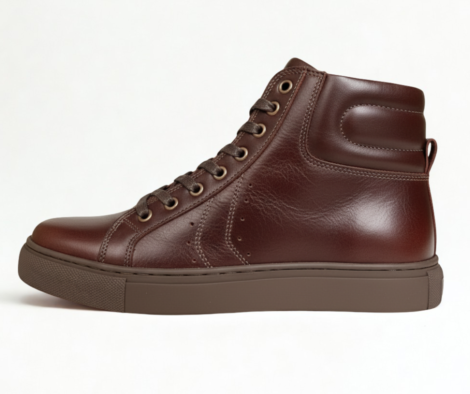 Tenis Berlin Coñac, 100% Cuero