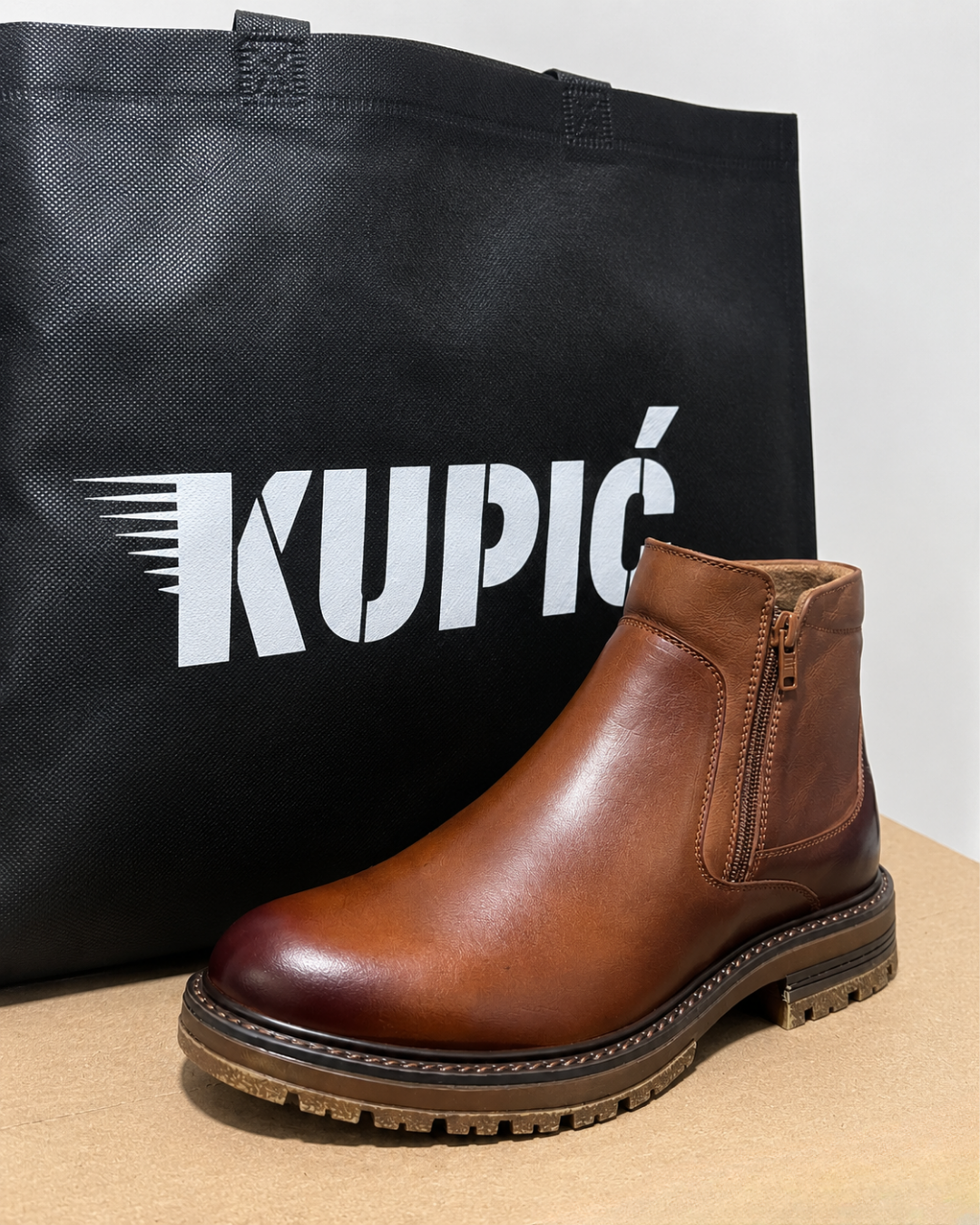 Botas Chelsea Miel 100% Cuero