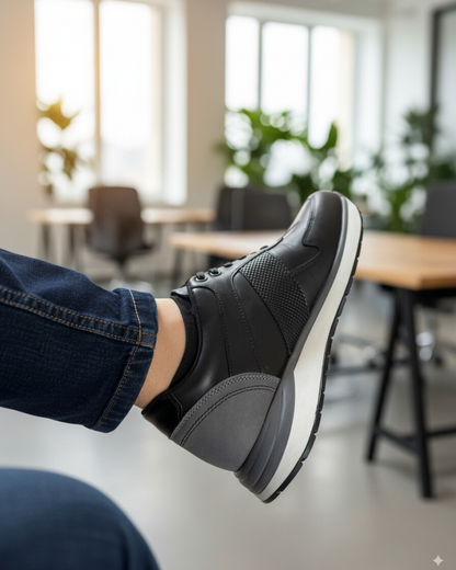 Tenis Zafiro Negro, 100% Cuero