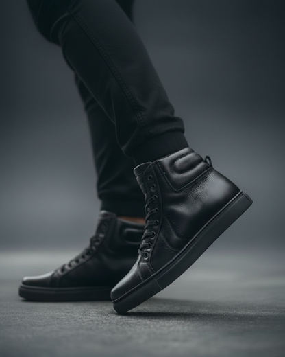Tenis Berlin Negro, 100% Cuero