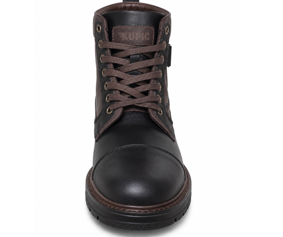 Botas Boston Negro Café 100% Cuero