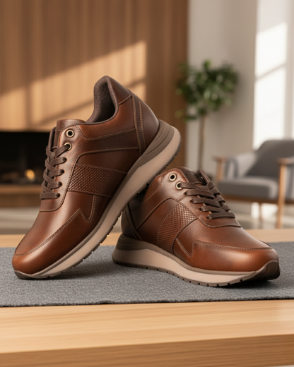 Tenis Zafiro Cafe, 100% Cuero