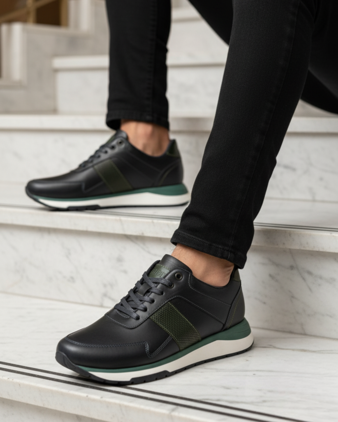 Tenis Zafiro Azul, 100% Cuero