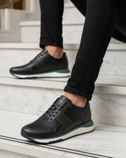 Tenis Zafiro Azul, 100% Cuero